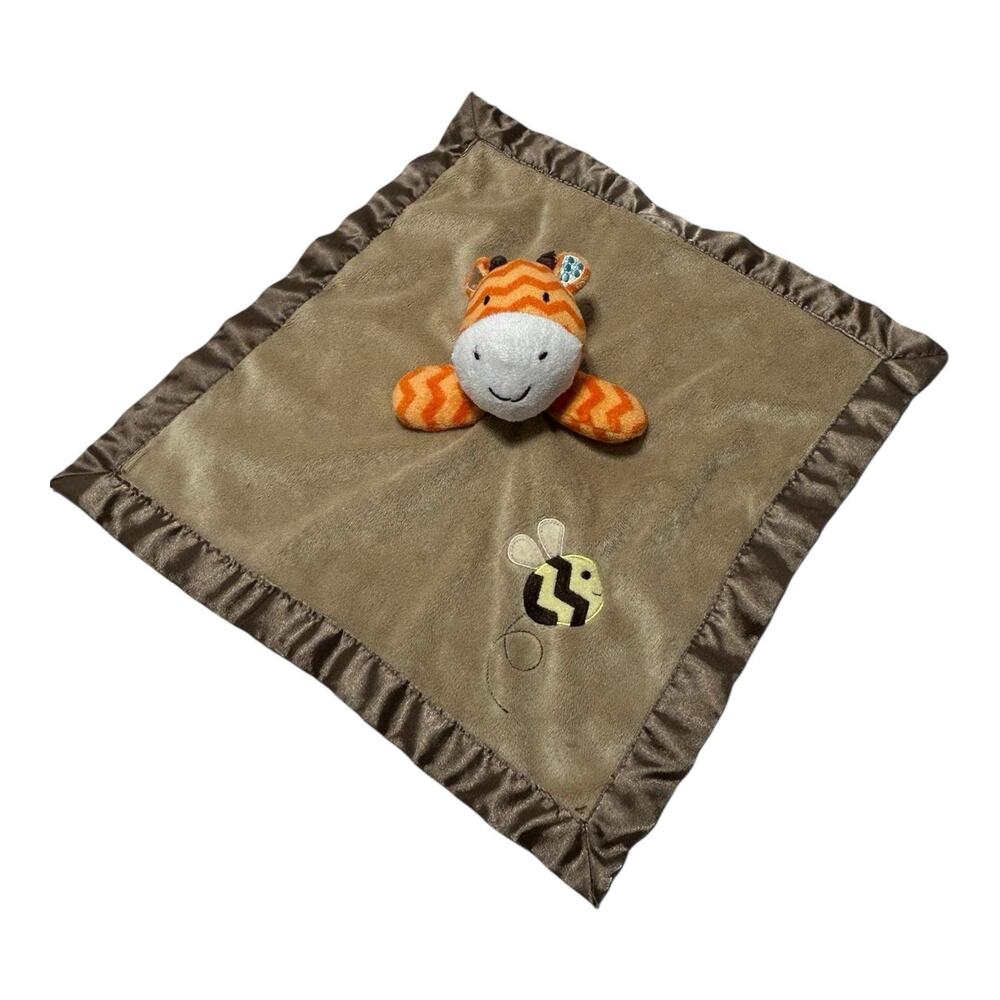 Circo Plush Giraffe Bumble Bee Security Blanket Baby Lovey Brown Orange